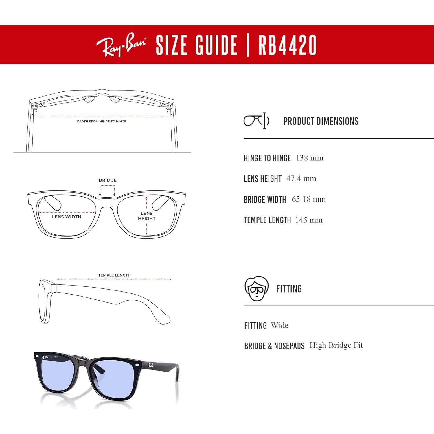 Gafas de Sol Ray-Ban RB4420 Unisex con Kit de Accesorios