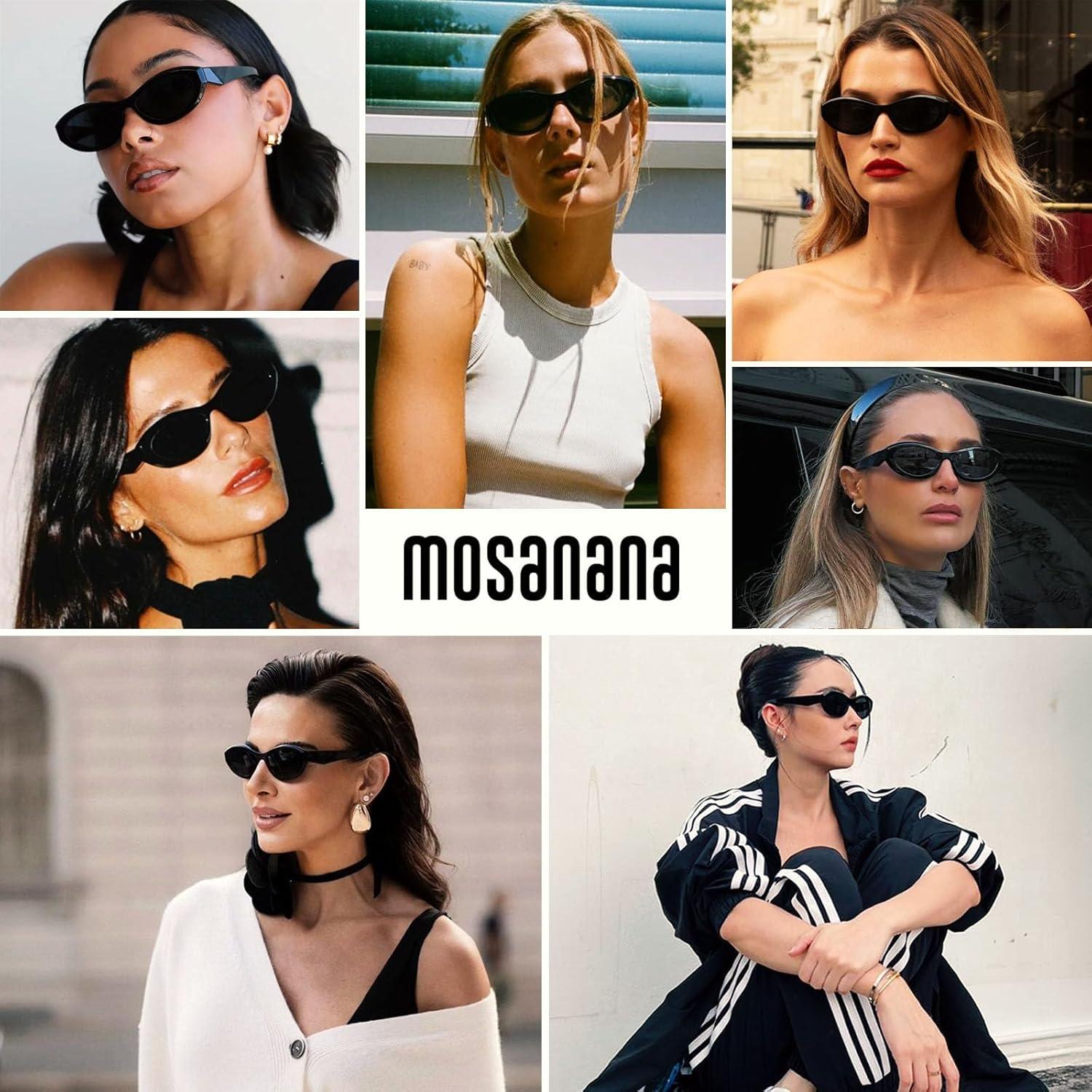 Gafas de sol ovaladas mosanana MS52372 UV400 para mujeres