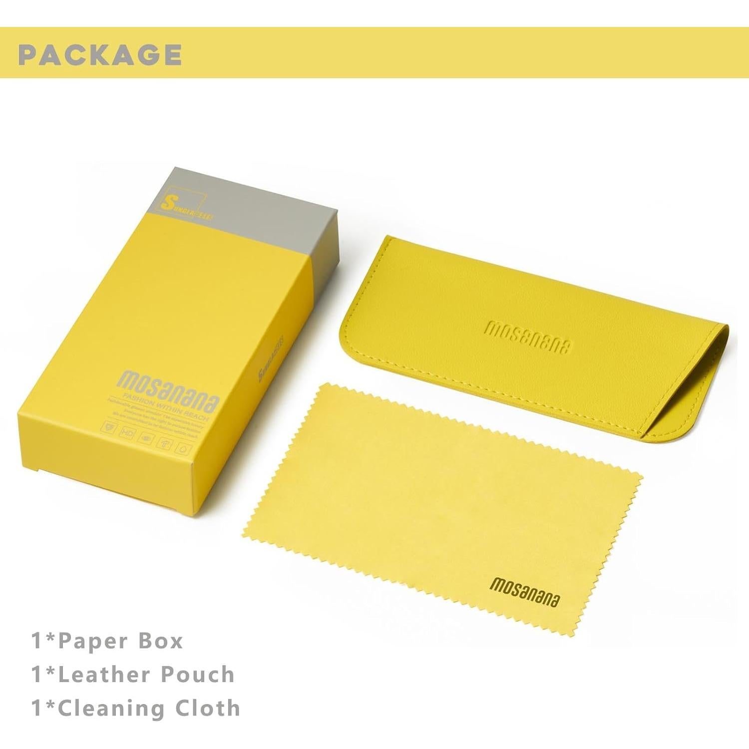 Gafas de sol ovaladas mosanana MS52372 UV400 para mujeres