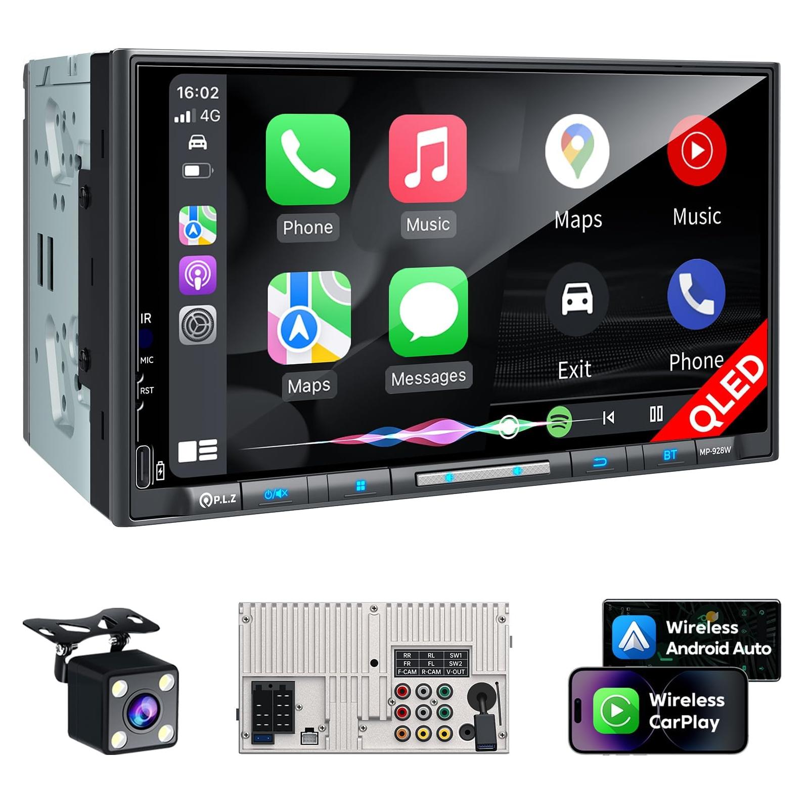 Estéreo Doble Din PLZ 7" QLED Bluetooth 5.3 240W