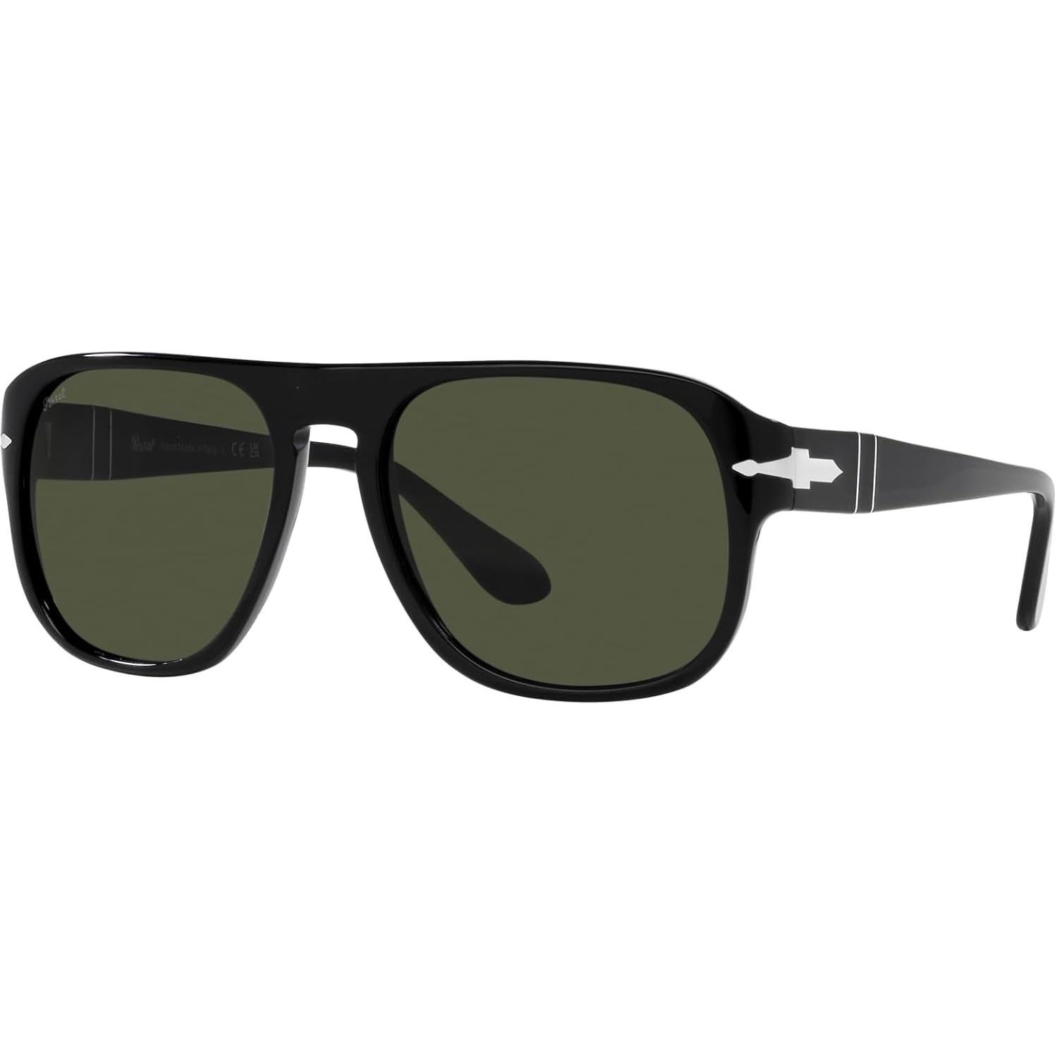 Gafas de sol Persol PO3310S Aviador Negro Verde 57mm