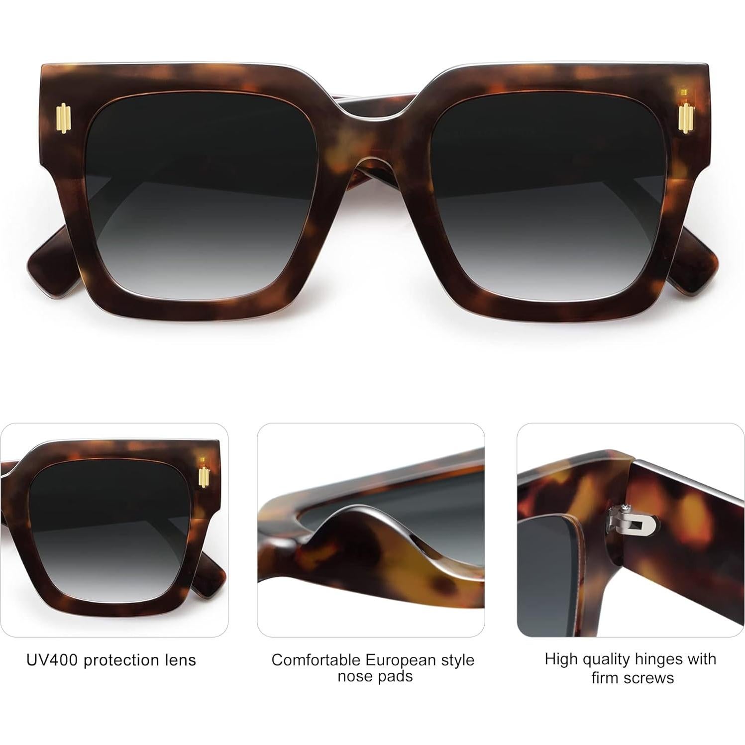 Gafas de sol grandes SOJOS SJ2194 UV400 para mujeres