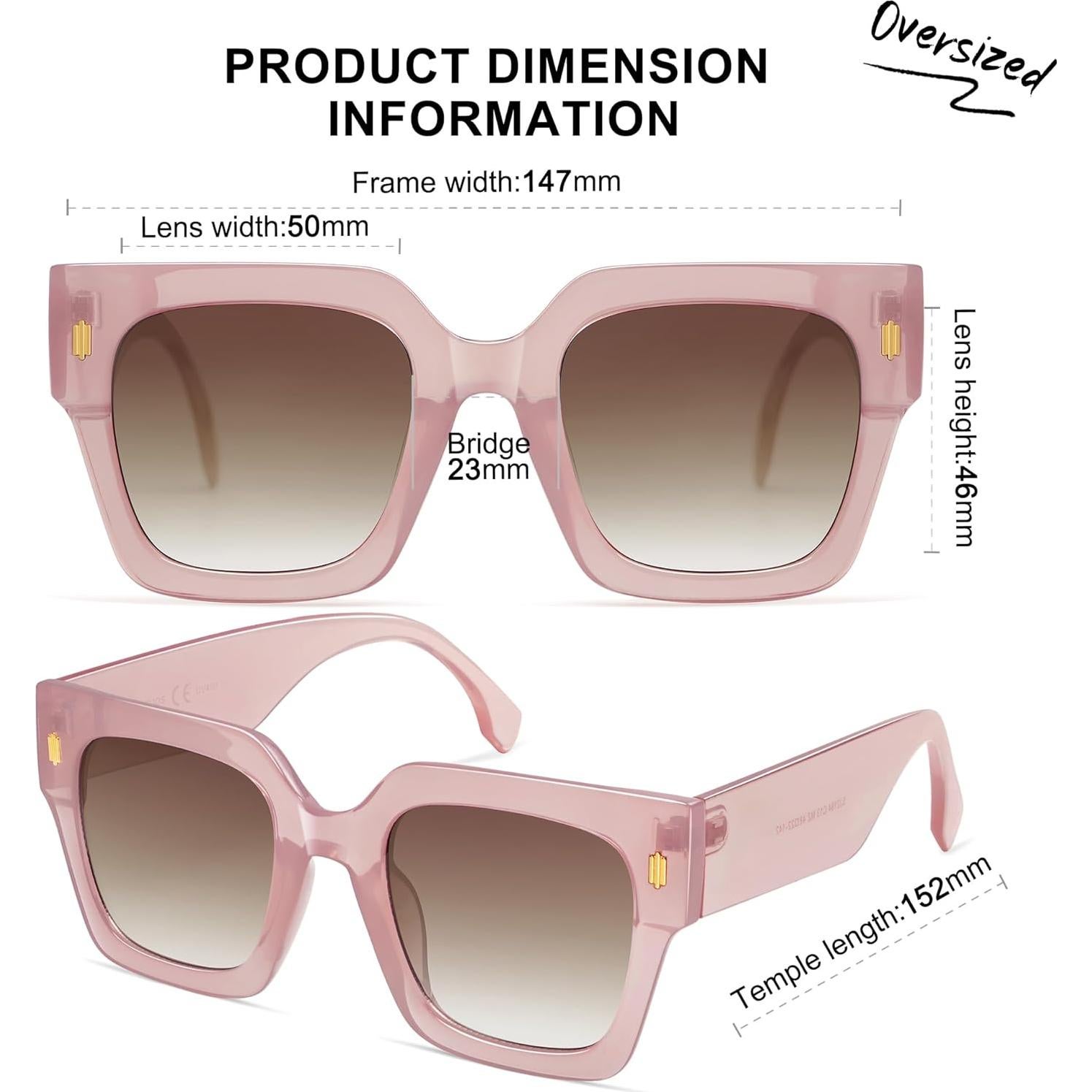 Gafas de sol grandes SOJOS SJ2194 UV400 para mujeres