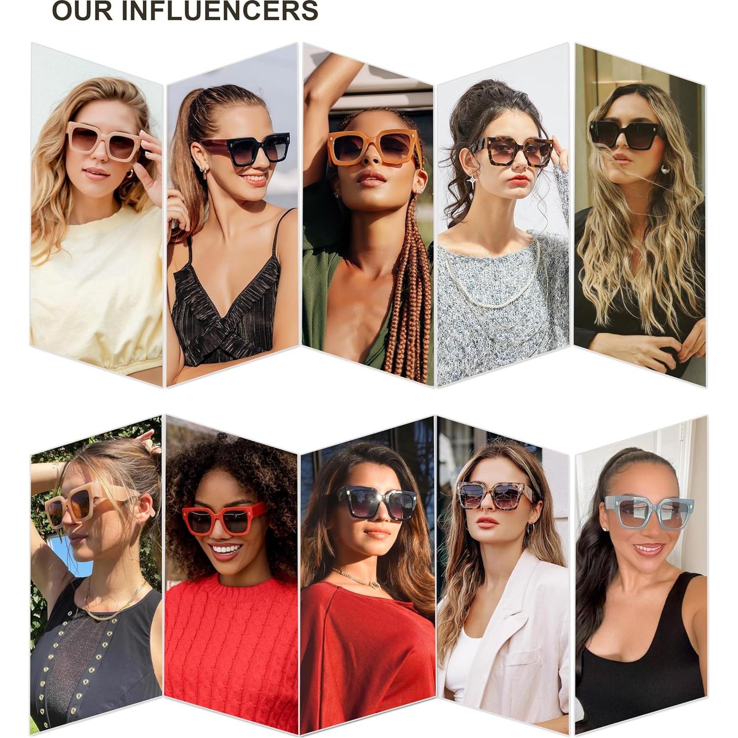 Gafas de sol grandes SOJOS SJ2194 UV400 para mujeres