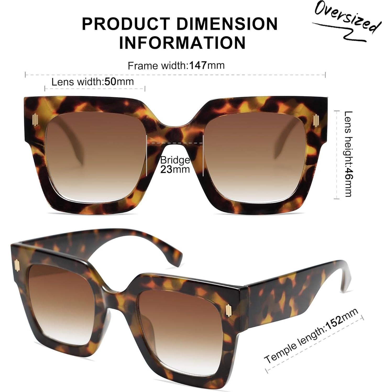 Gafas de sol cuadradas SOJOS SJ2194 UV400 para mujeres