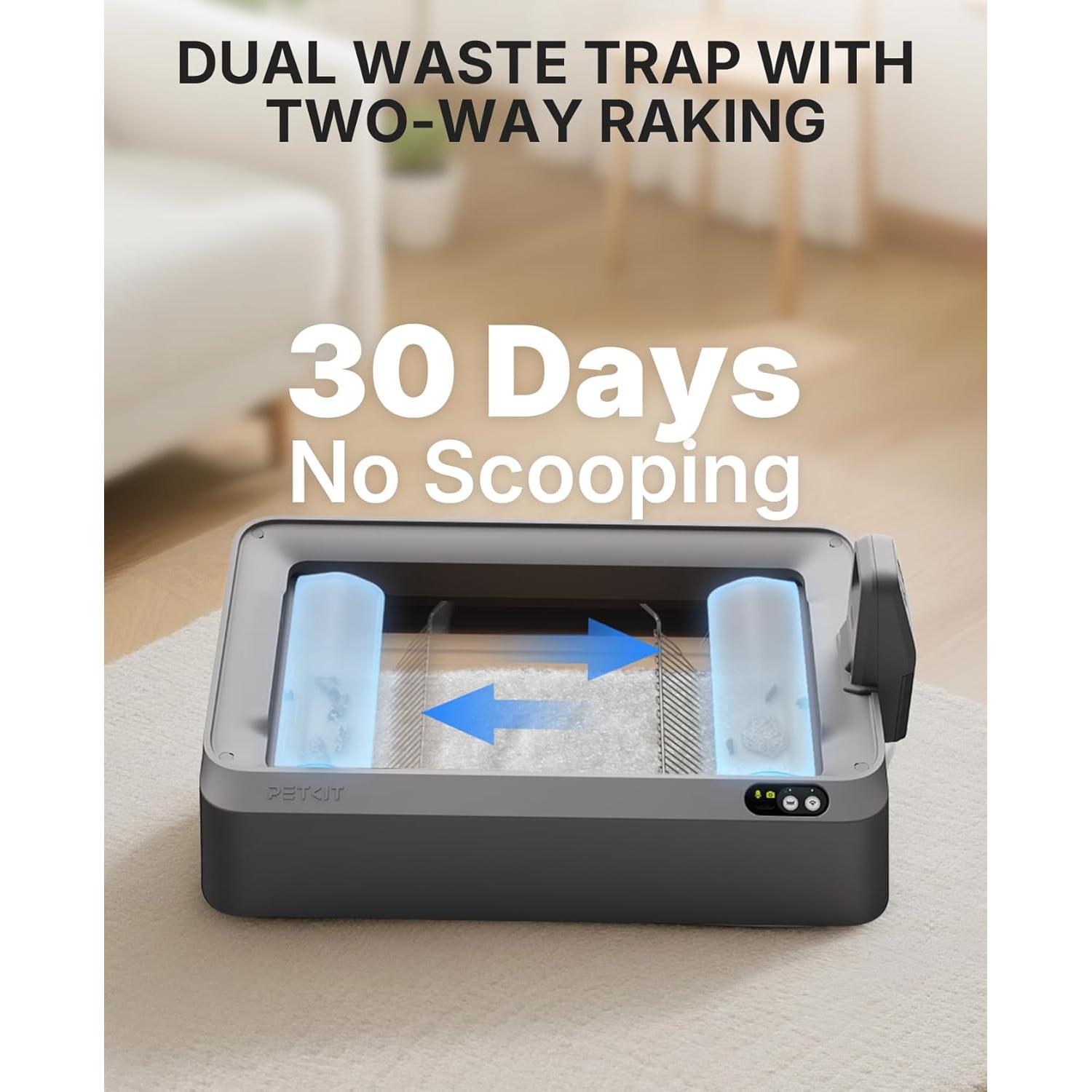 Caja de Arena Autolimpiante PETKIT Purobot Crystal Duo 81.5x53.1cm