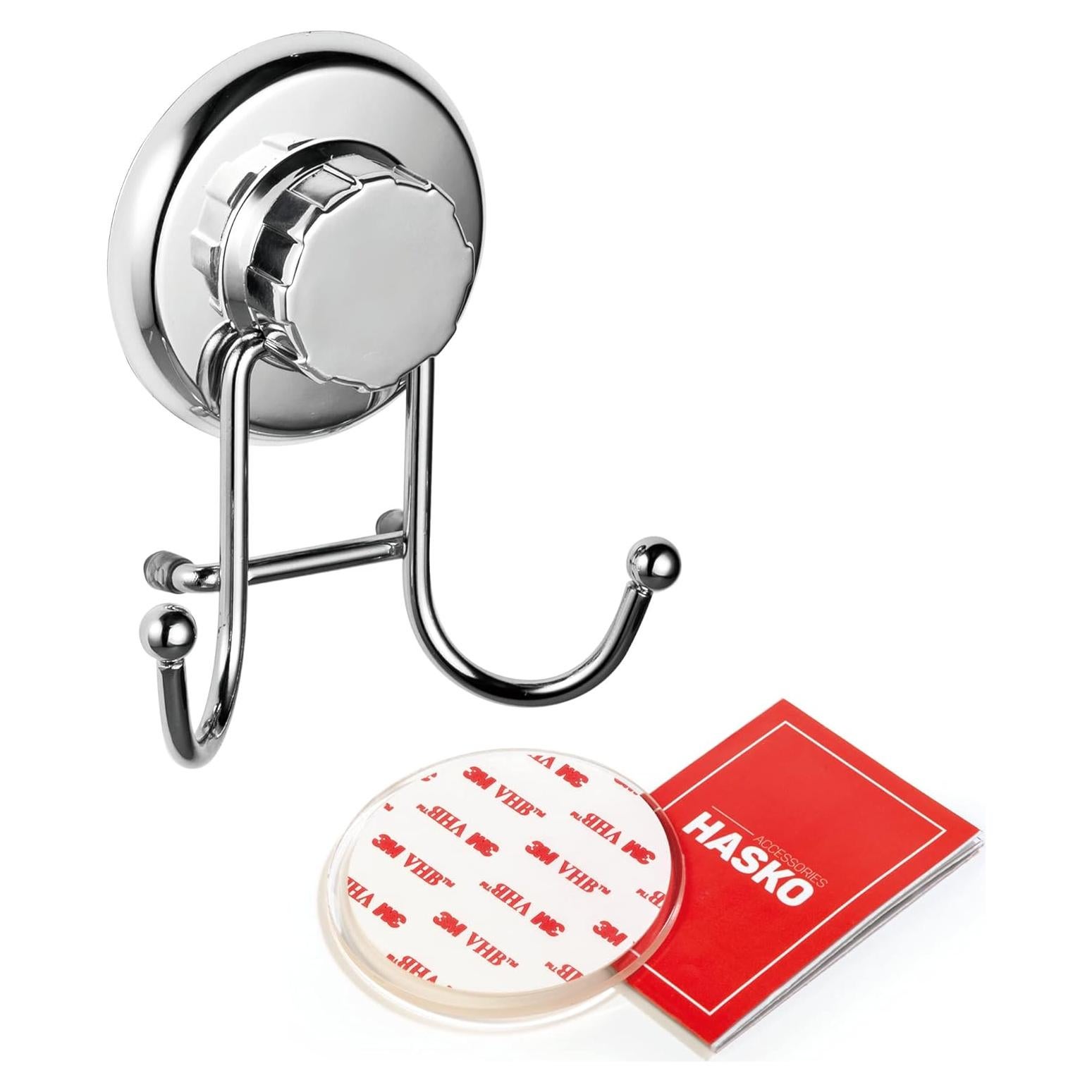 Soporte de Gancho de Succión HASKO Acero Inoxidable Cromo 10kg