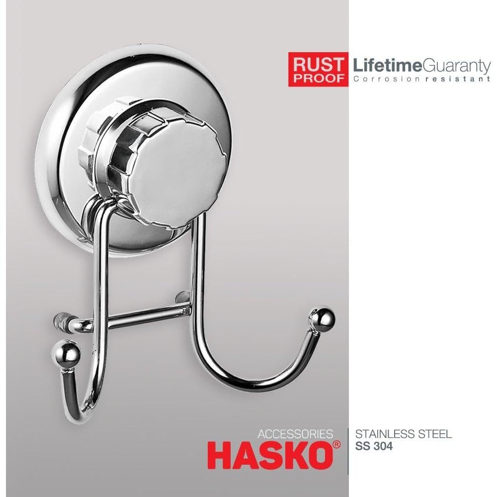Soporte de Gancho de Succión HASKO Acero Inoxidable Cromo 10kg