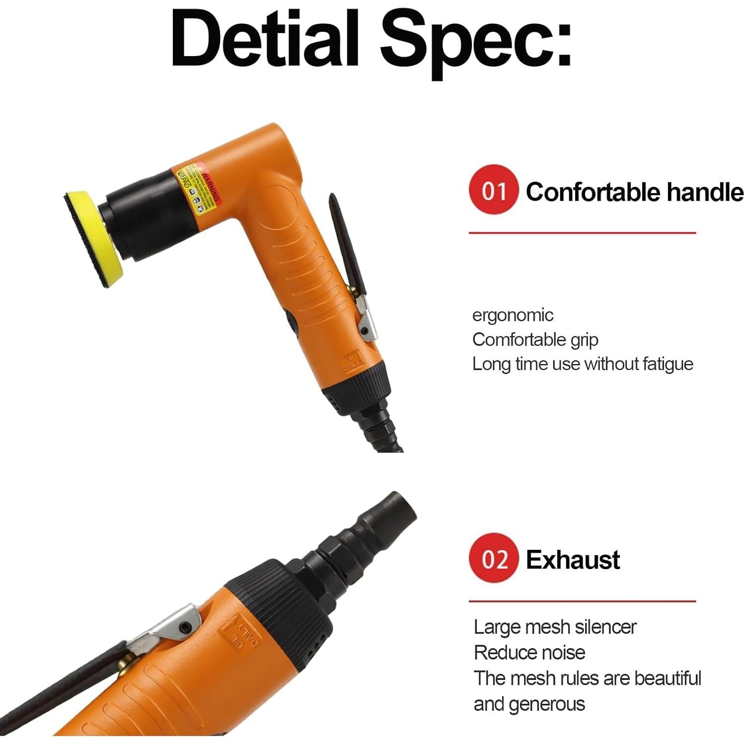 Mini Lijadora de Aire YPCOO 22000RPM con Discos de 25-75mm