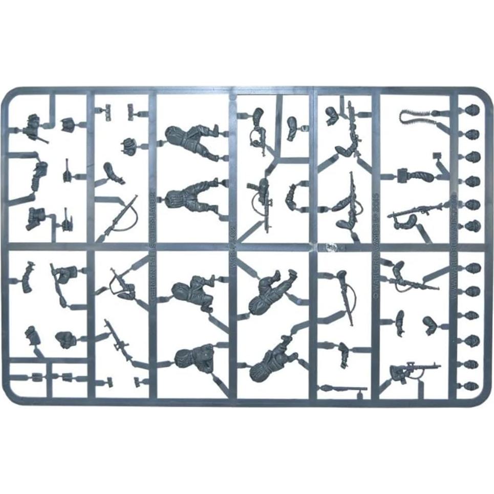 Miniaturas Paracaidistas Alemanes Warlord 1:56 - 30 Figuras Sin Pintar