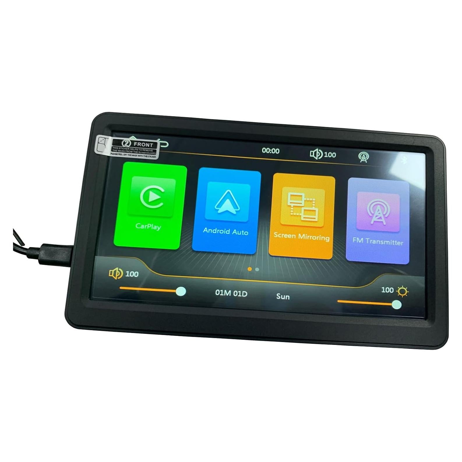 Pantalla HD 7" SZYAGE Carplay Bluetooth GPS USB AUX