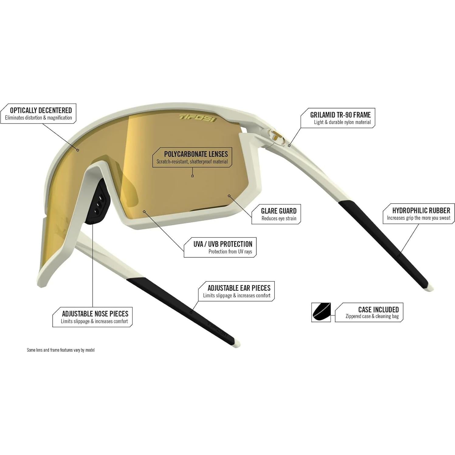 Gafas de Ciclismo Tifosi Moab - 3 Lentes Intercambiables