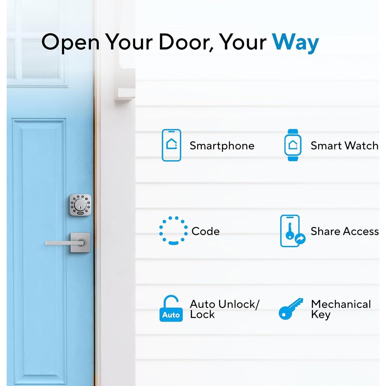 Cerradura Inteligente ULTRALOQ U-Bolt con WiFi y Control App