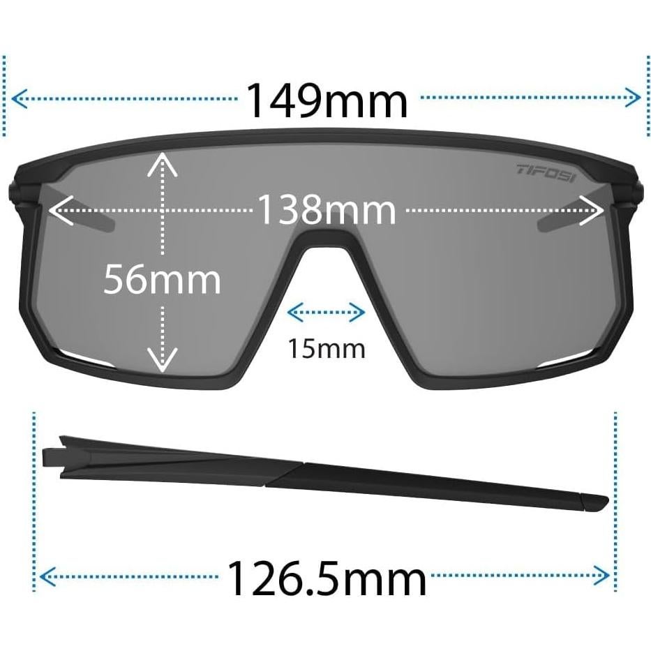 Gafas de Ciclismo Tifosi Moab - Lente Fototec Azul Clarion