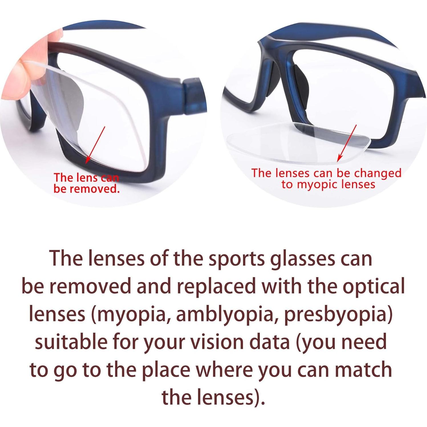 Gafas de Deporte SooGree Ajustables para Miopía Gris