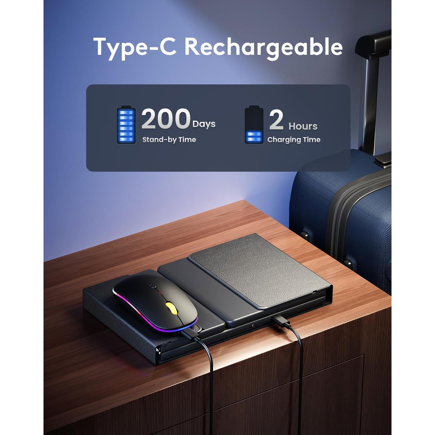 Combo Teclado y Ratón Plegable Samsers KM01X Retroiluminado