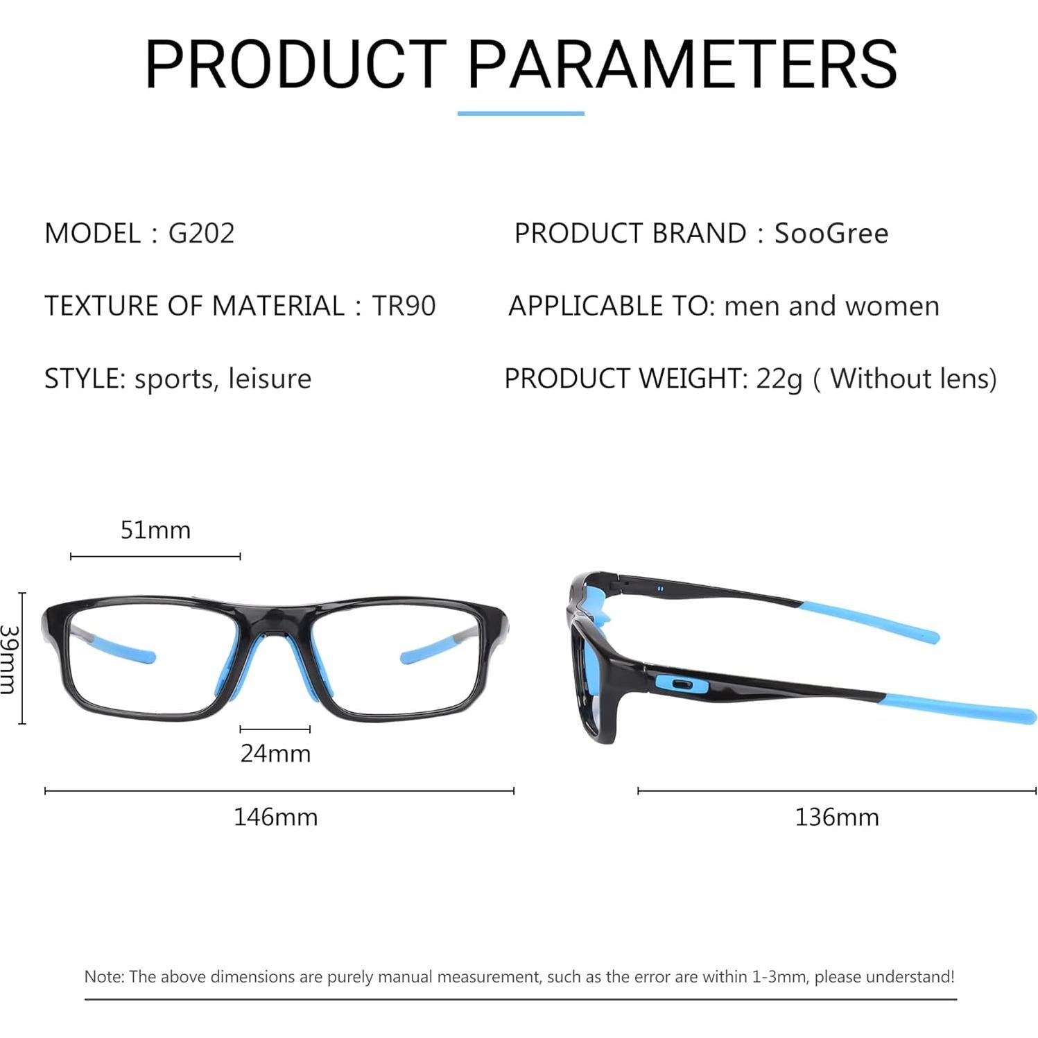 Gafas de Deporte SooGree Ajustables para Miopía