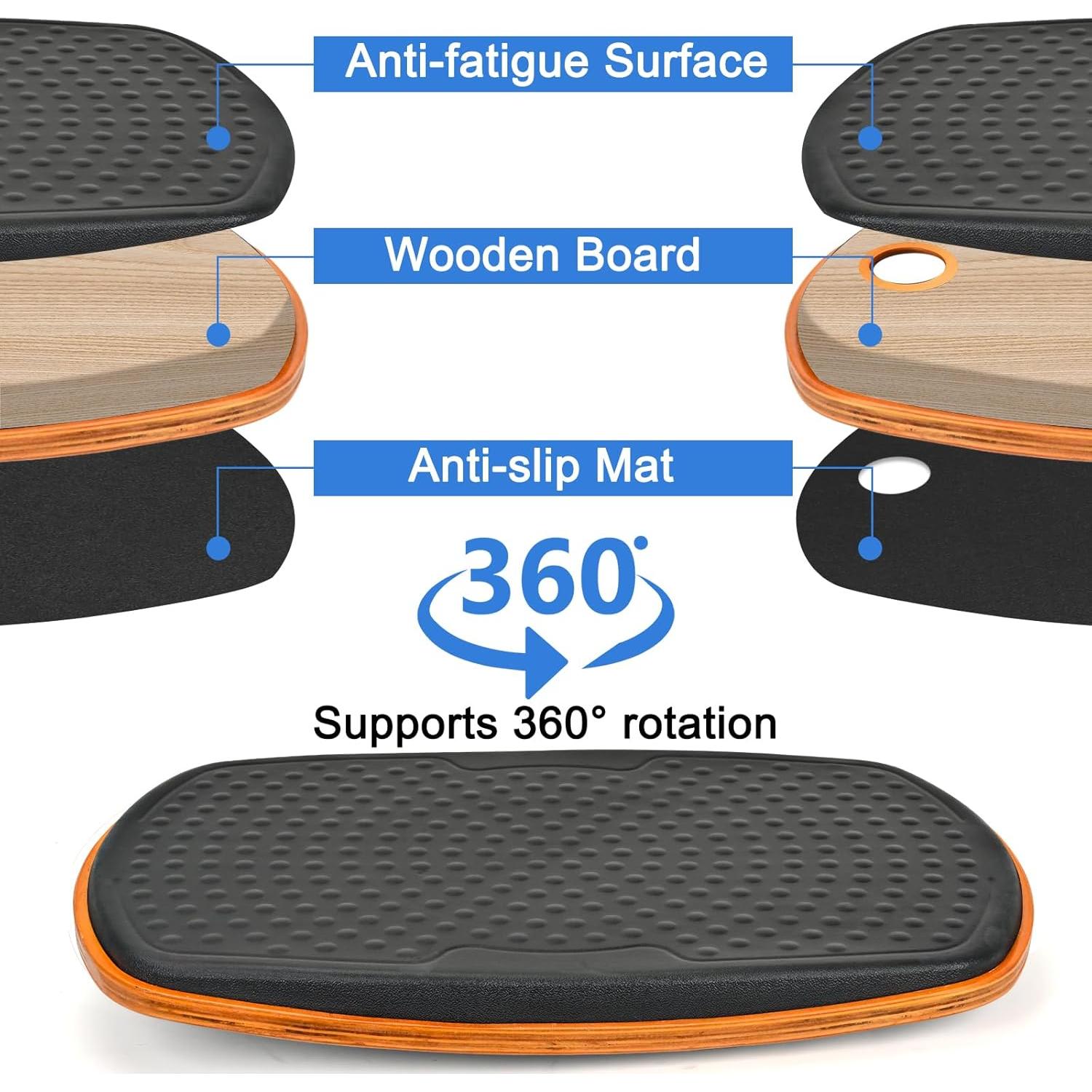 Alfombrilla Antifatiga Ergohead para Escritorio de Pie 53x35cm