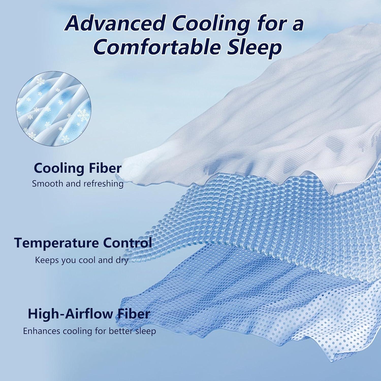 Edredón Refrigerante Jiaao Queen 228.6x228.6cm Verde