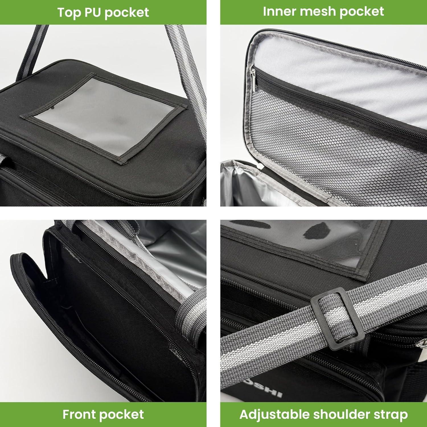 Bolsa de Almuerzo Aislada KUOSHI 14L Azul Marino Plegable