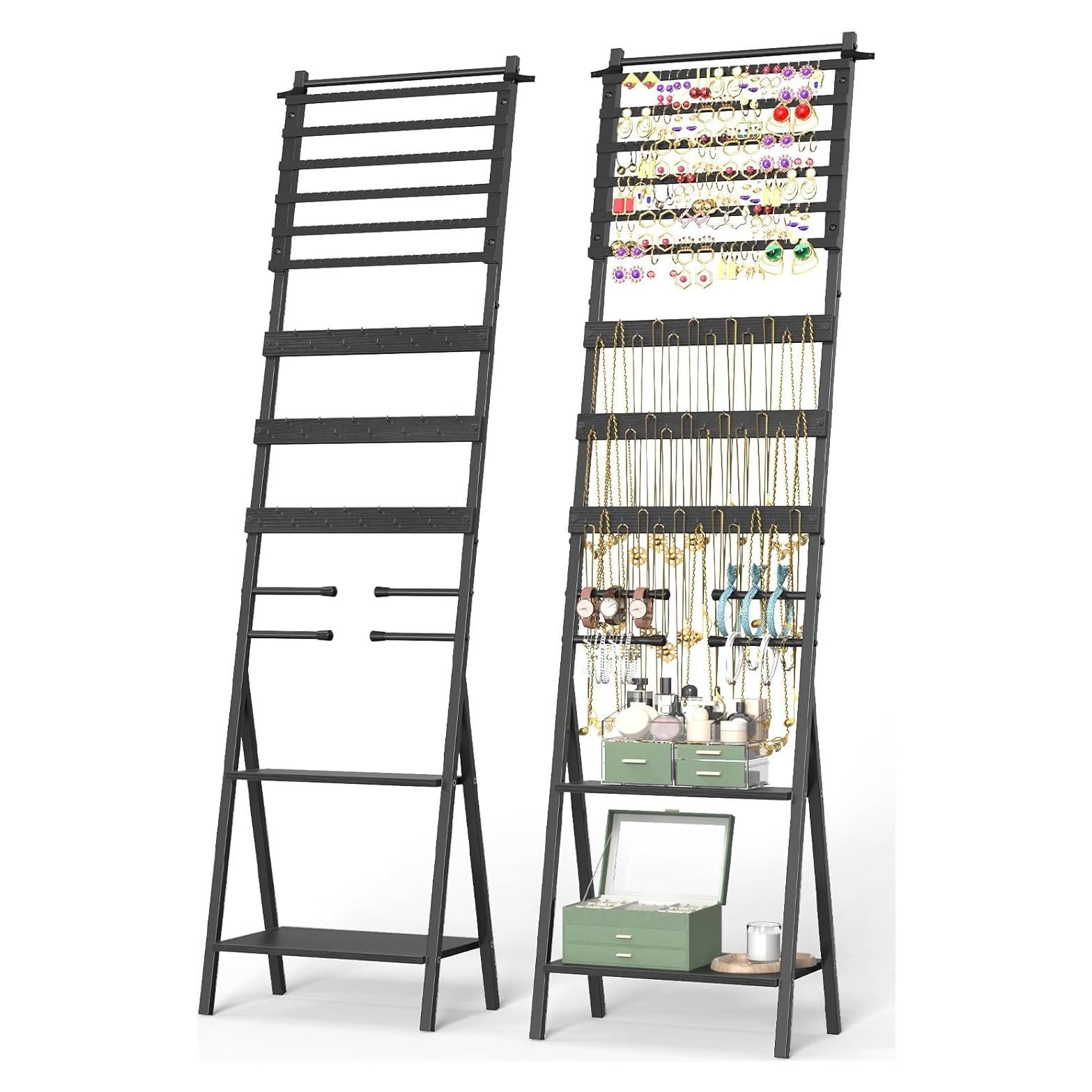 Soporte Organizador de Joyería NOVIMANGO Negro 54 Agujeros