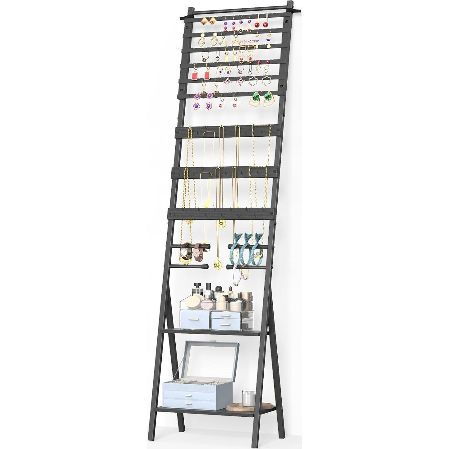 Soporte Organizador de Joyería NOVIMANGO Negro 54 Agujeros