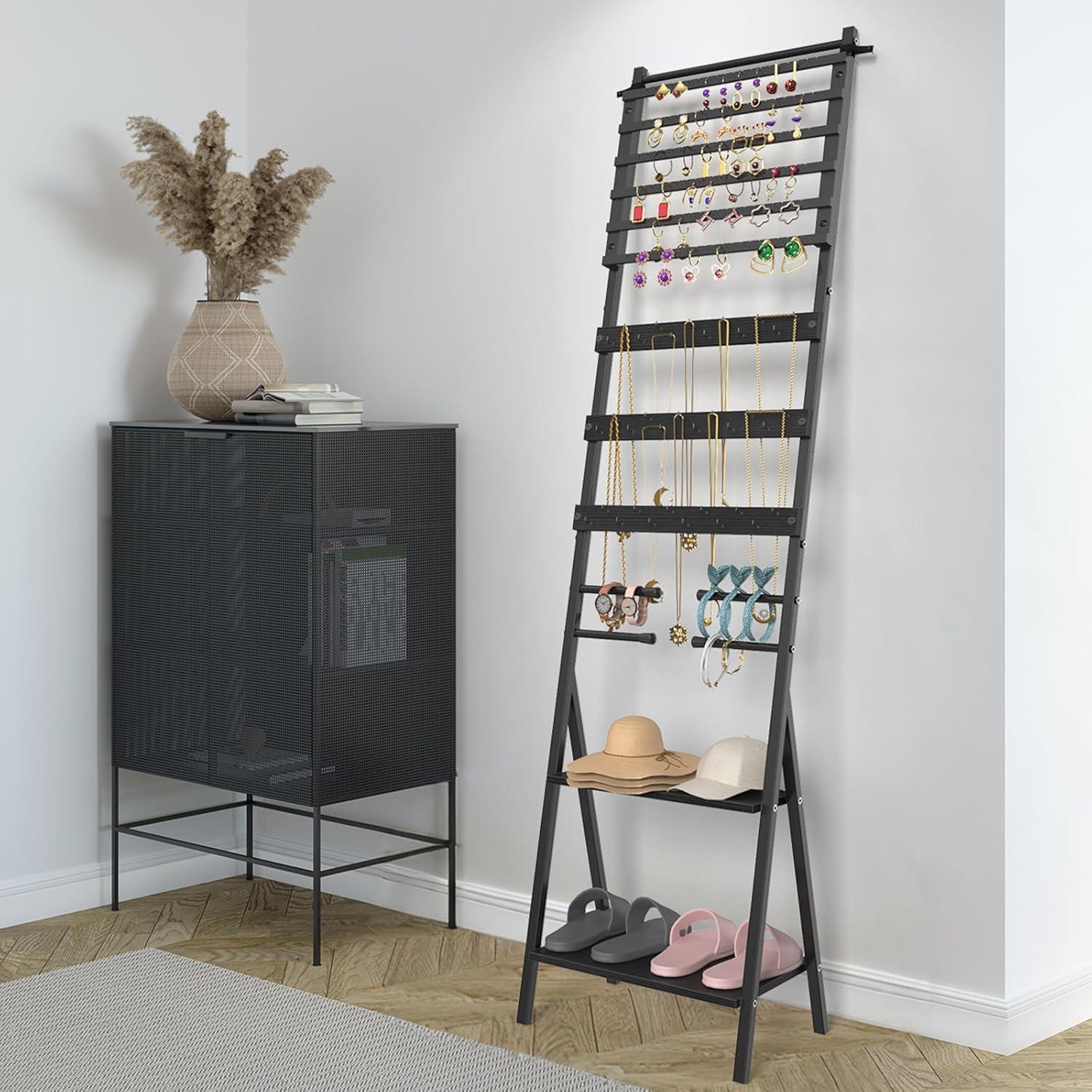 Soporte Organizador de Joyería NOVIMANGO Negro 54 Agujeros