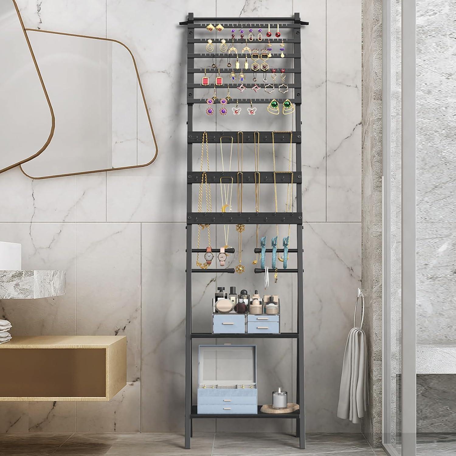 Soporte Organizador de Joyería NOVIMANGO Negro 54 Agujeros