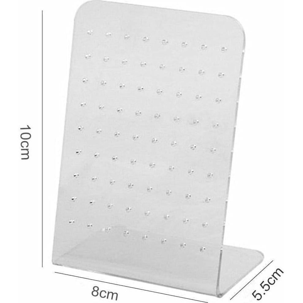 Soporte para Pendientes Zenarao Acrílico 72 Agujeros Organizador