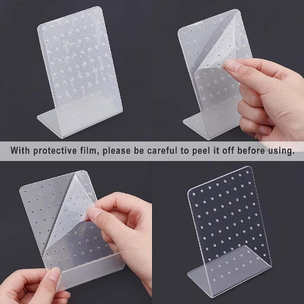 Soporte para Pendientes Zenarao Acrílico 72 Agujeros Organizador