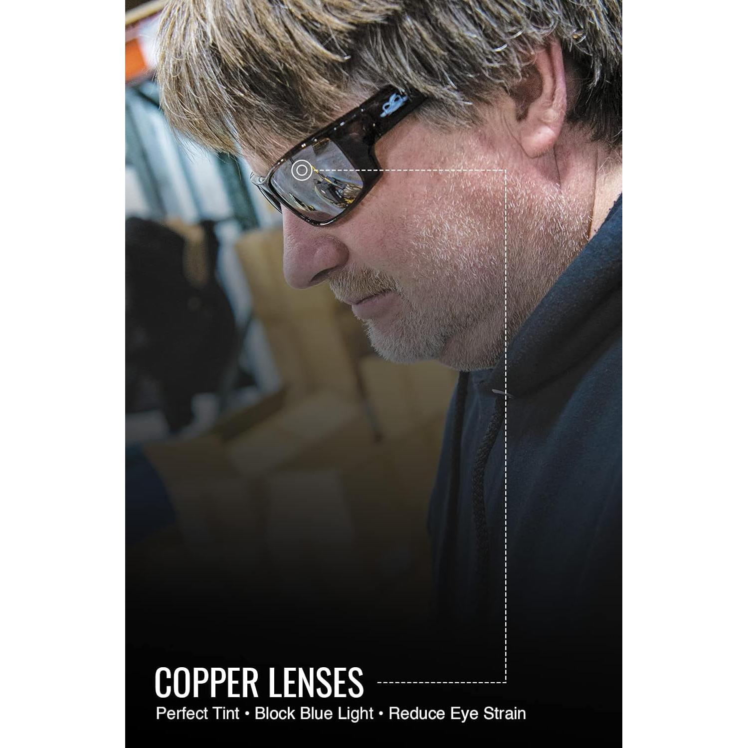 Gafas de Seguridad Bullhead BH9711 Lentes Dobles Cobre UV