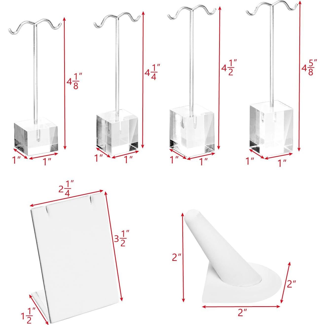 Conjunto de Exhibición de Joyería MOOCA 9 Piezas Cuero Sintético