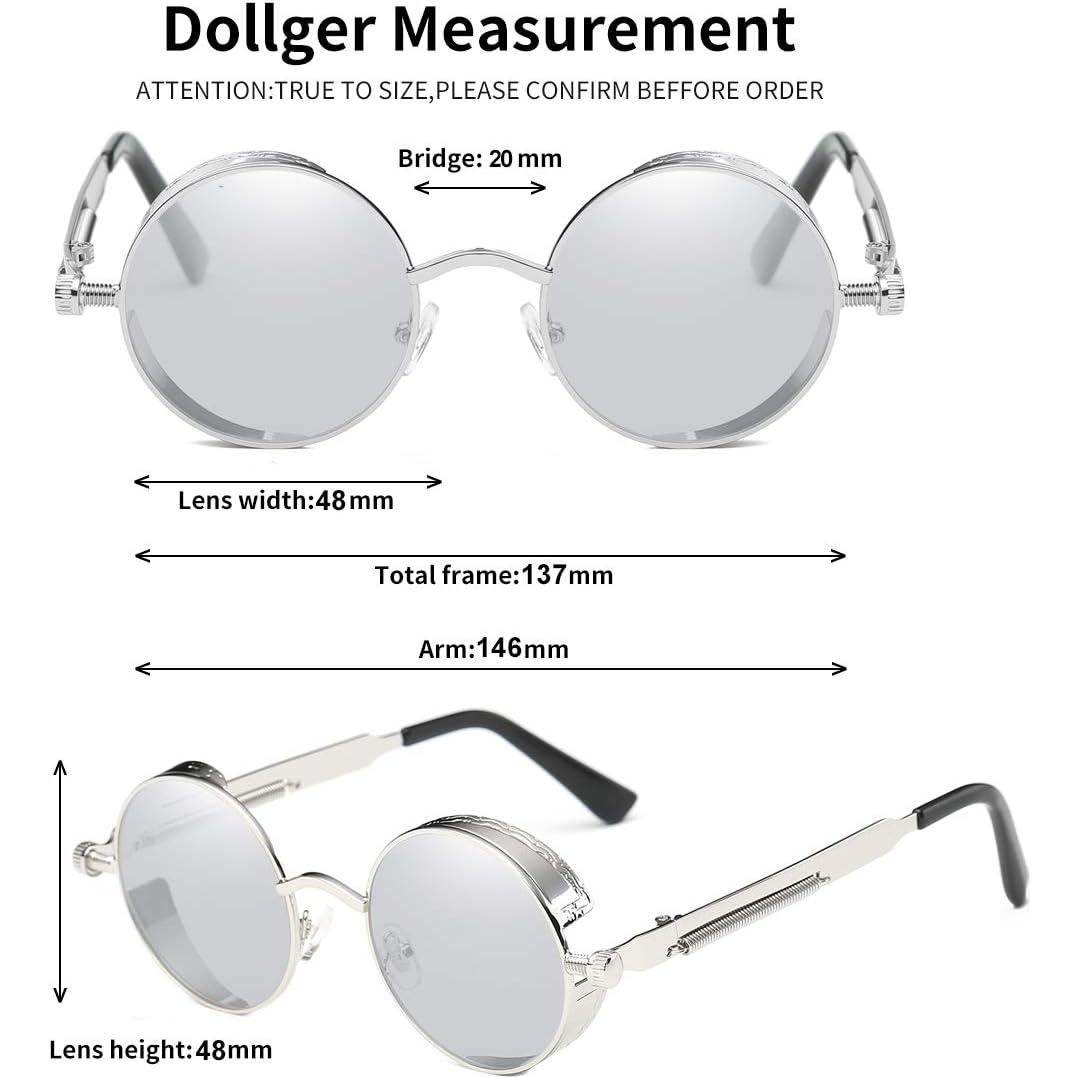Gafas de Sol Redondas UV400 Dollger Metal Vintage