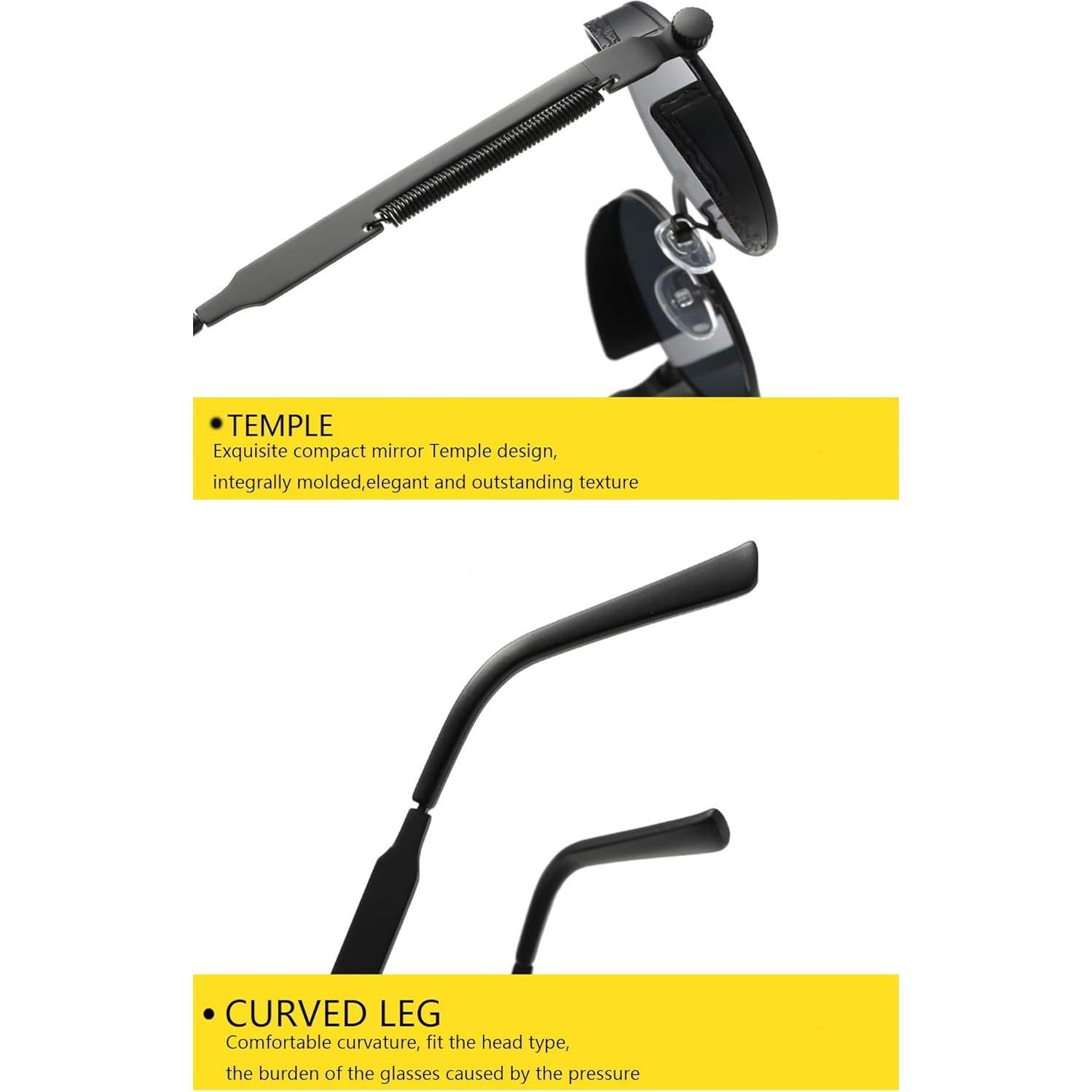 Gafas de Sol Redondas UV400 Dollger Metal Vintage