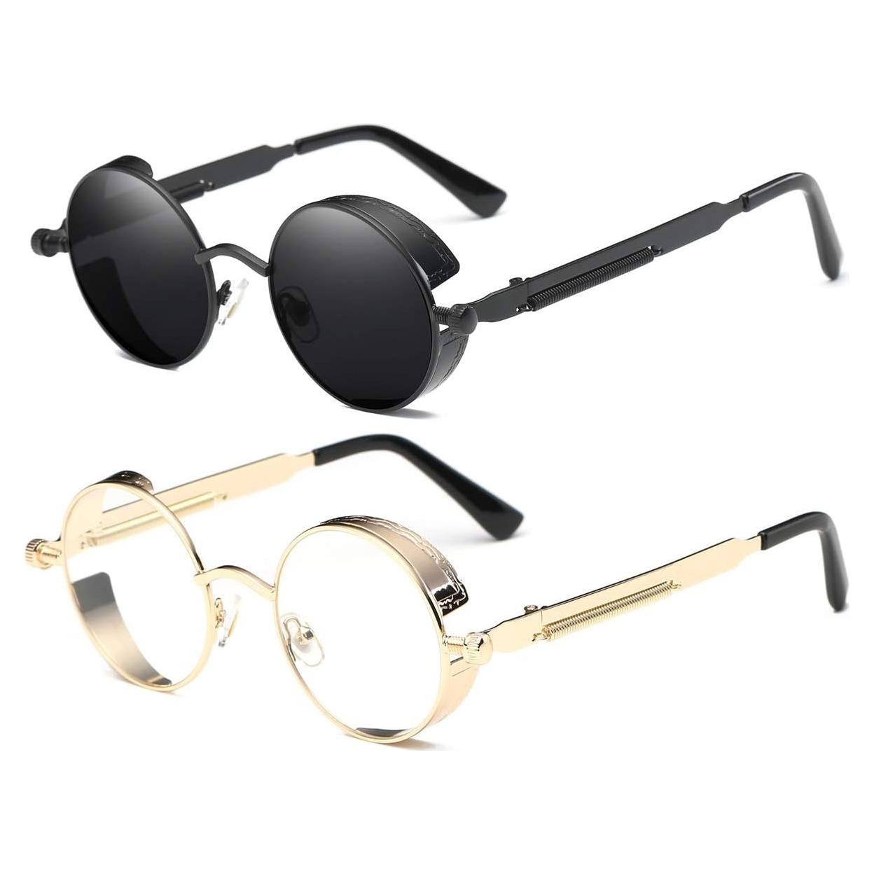 Gafas de Sol Redondas Steampunk Dollger UV400 Metal