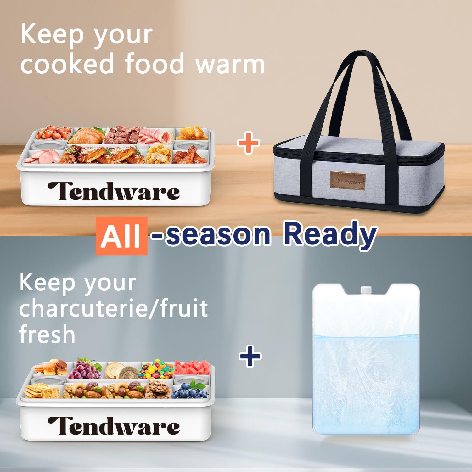 Contenedor de Snacks Portátil Tendware 12 Compartimentos Aislado