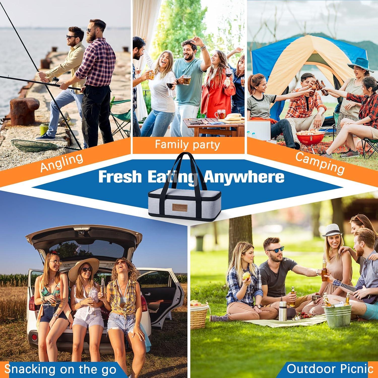 Contenedor de Snacks Portátil Tendware 12 Compartimentos Aislado