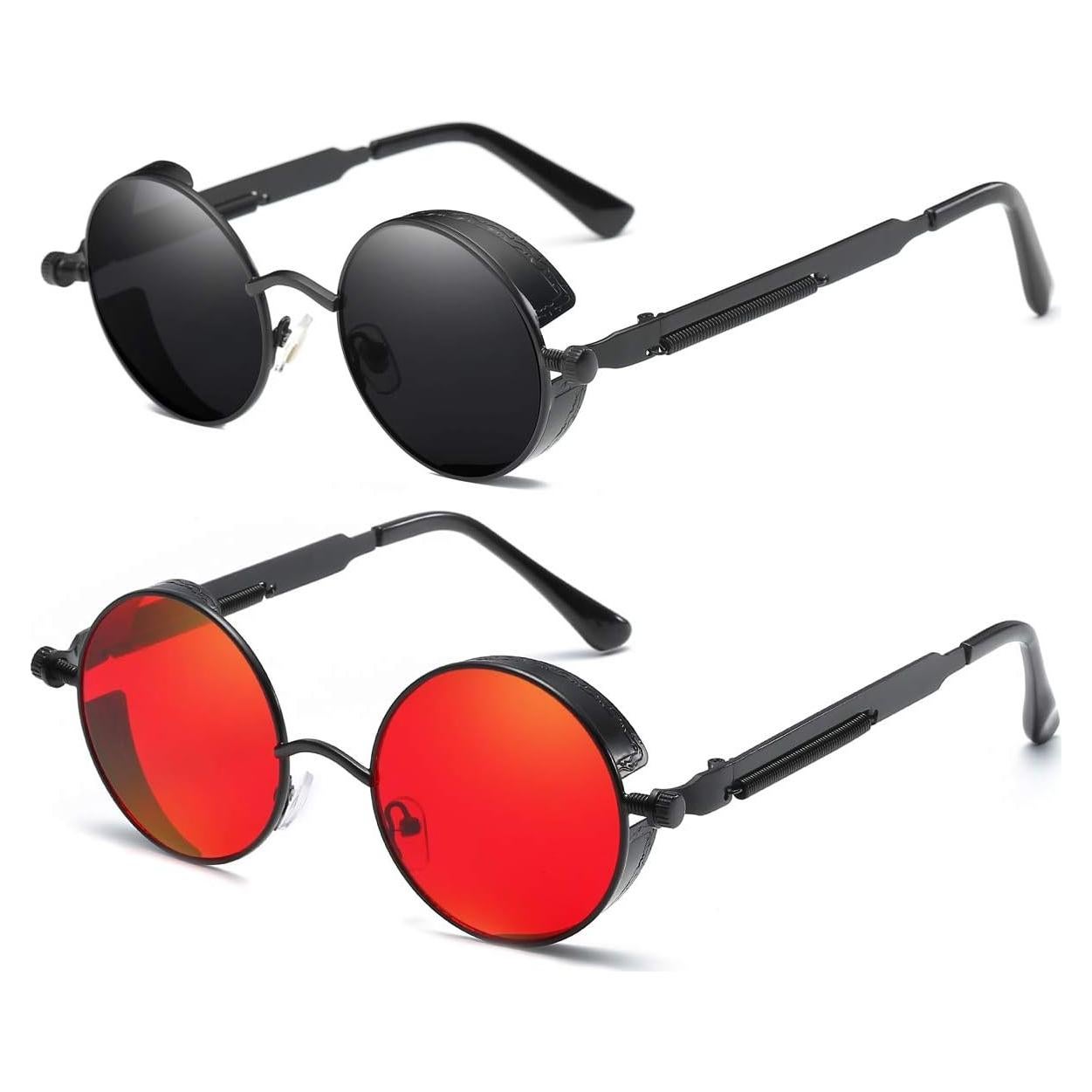 Gafas de Sol Redondas Metal UV400 Dollger - 2 Pares