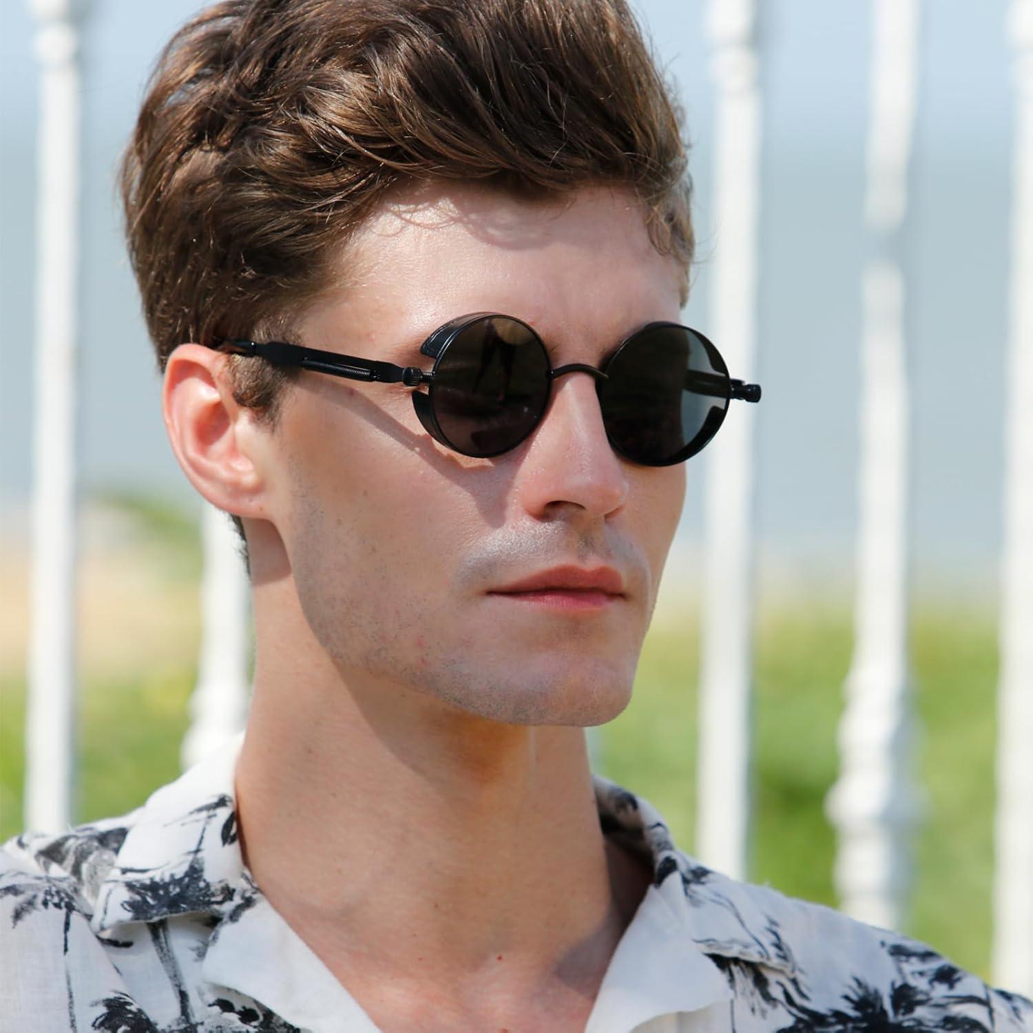 Gafas de Sol Redondas Metal UV400 Dollger - 2 Pares