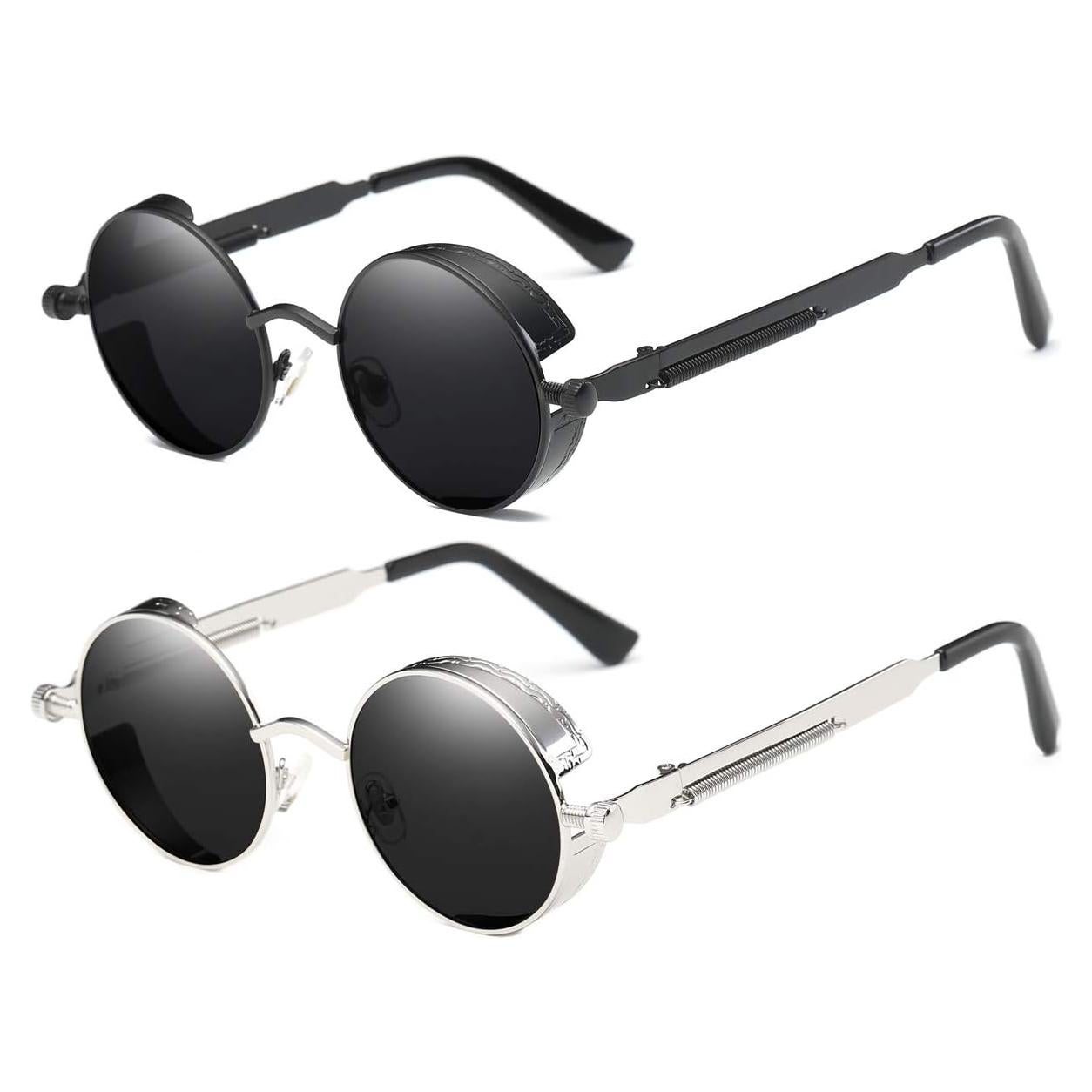 Gafas de Sol Redondas UV400 Metal Retro Dollger