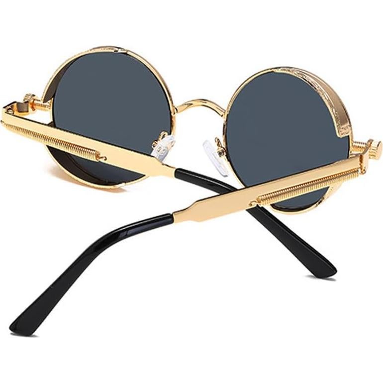 Gafas de Sol Redondas Steampunk Dollger UV400 Metal