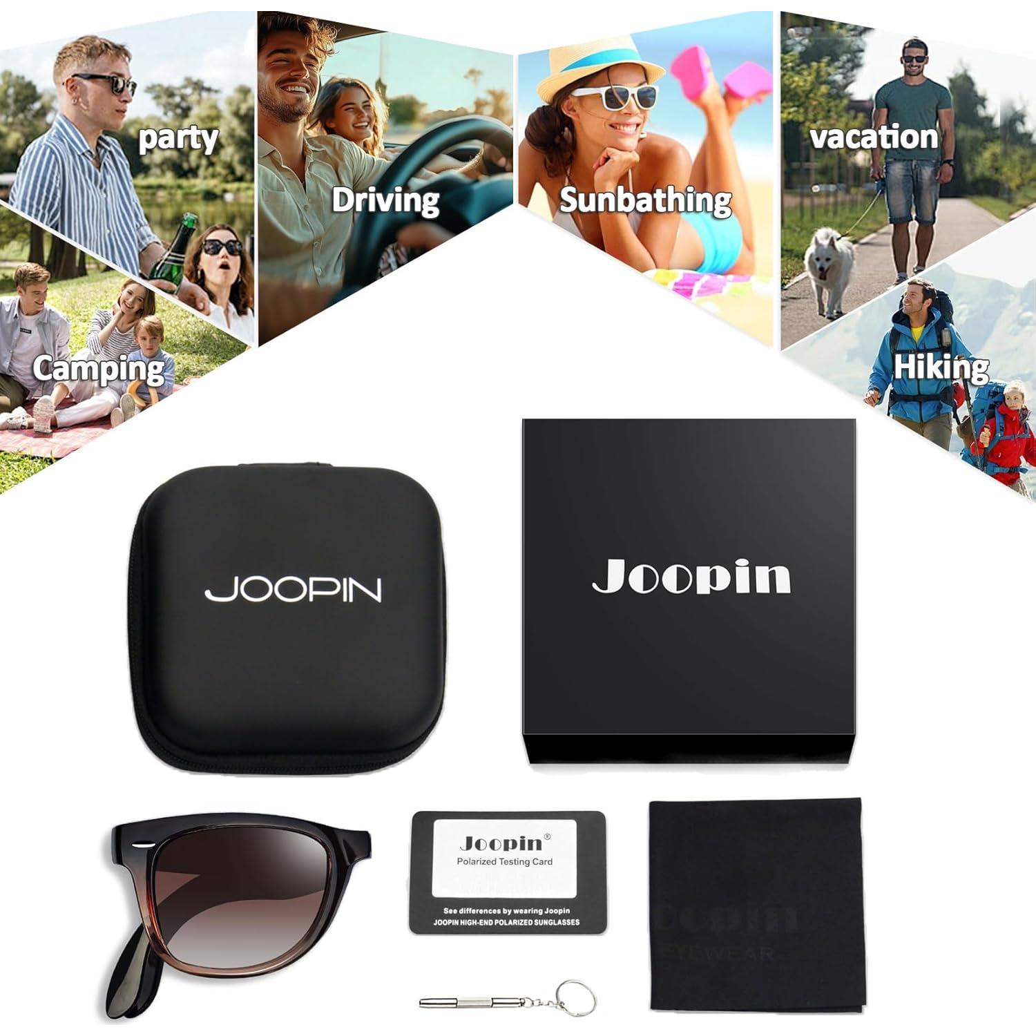 Gafas de sol Joopin cuadradas polarizadas UV400 para hombres y mujeres