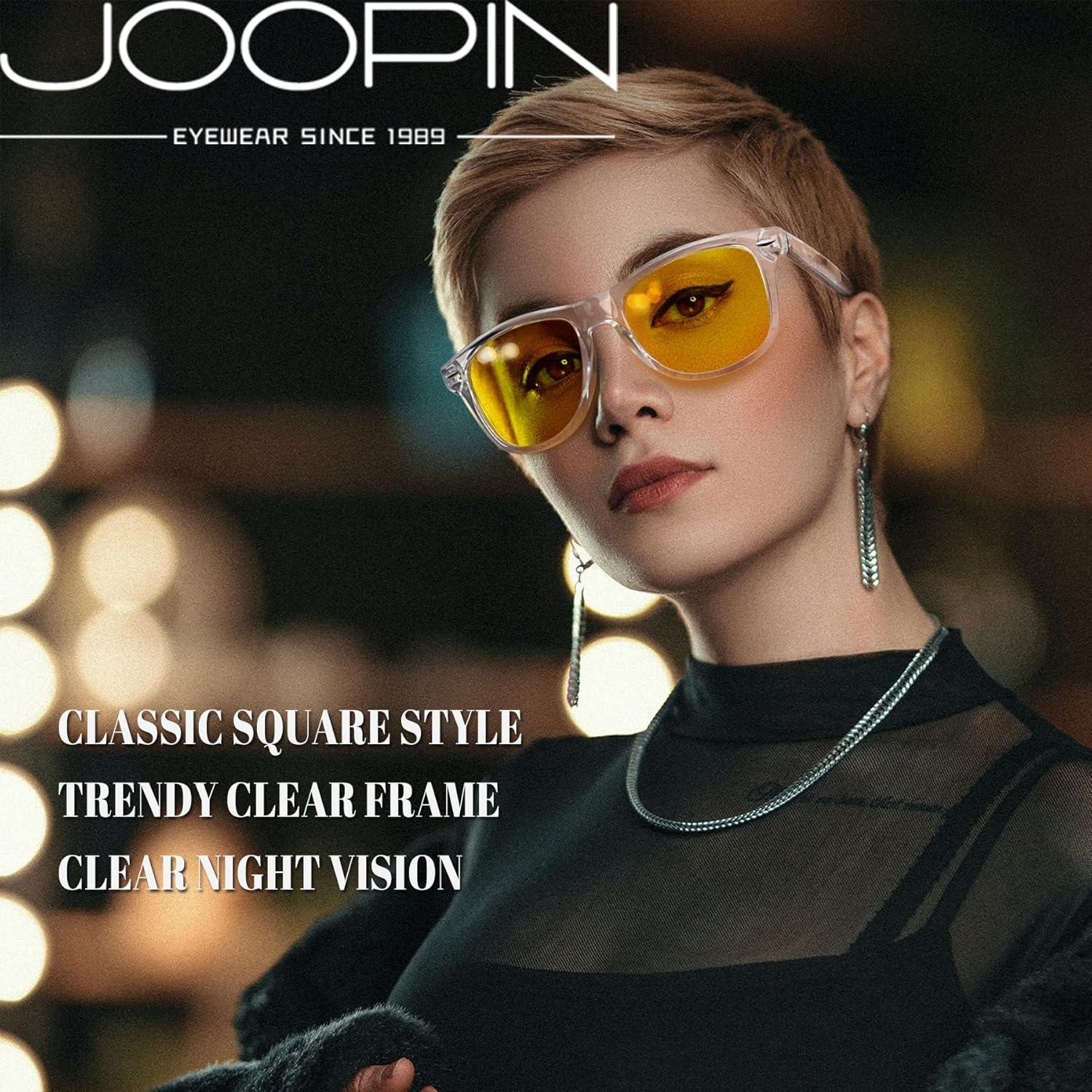 Gafas de sol Joopin cuadradas amarillas UV400 unisex