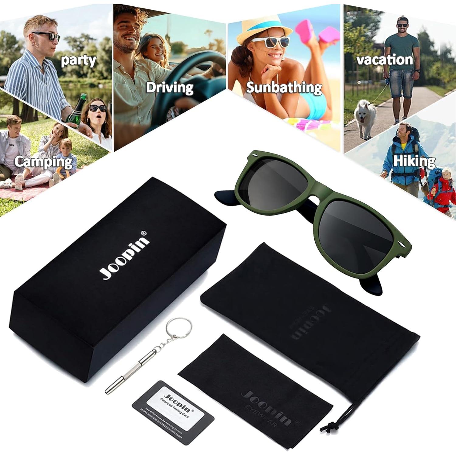 Gafas de sol Joopin cuadradas polarizadas UV400 unisex