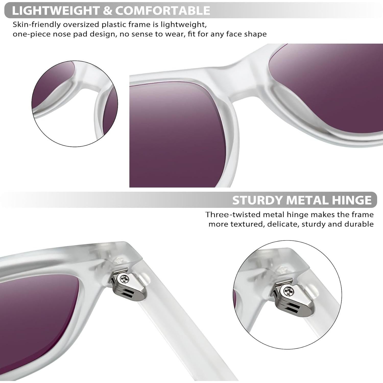 Gafas de sol Joopin cuadradas polarizadas UV400 para unisex