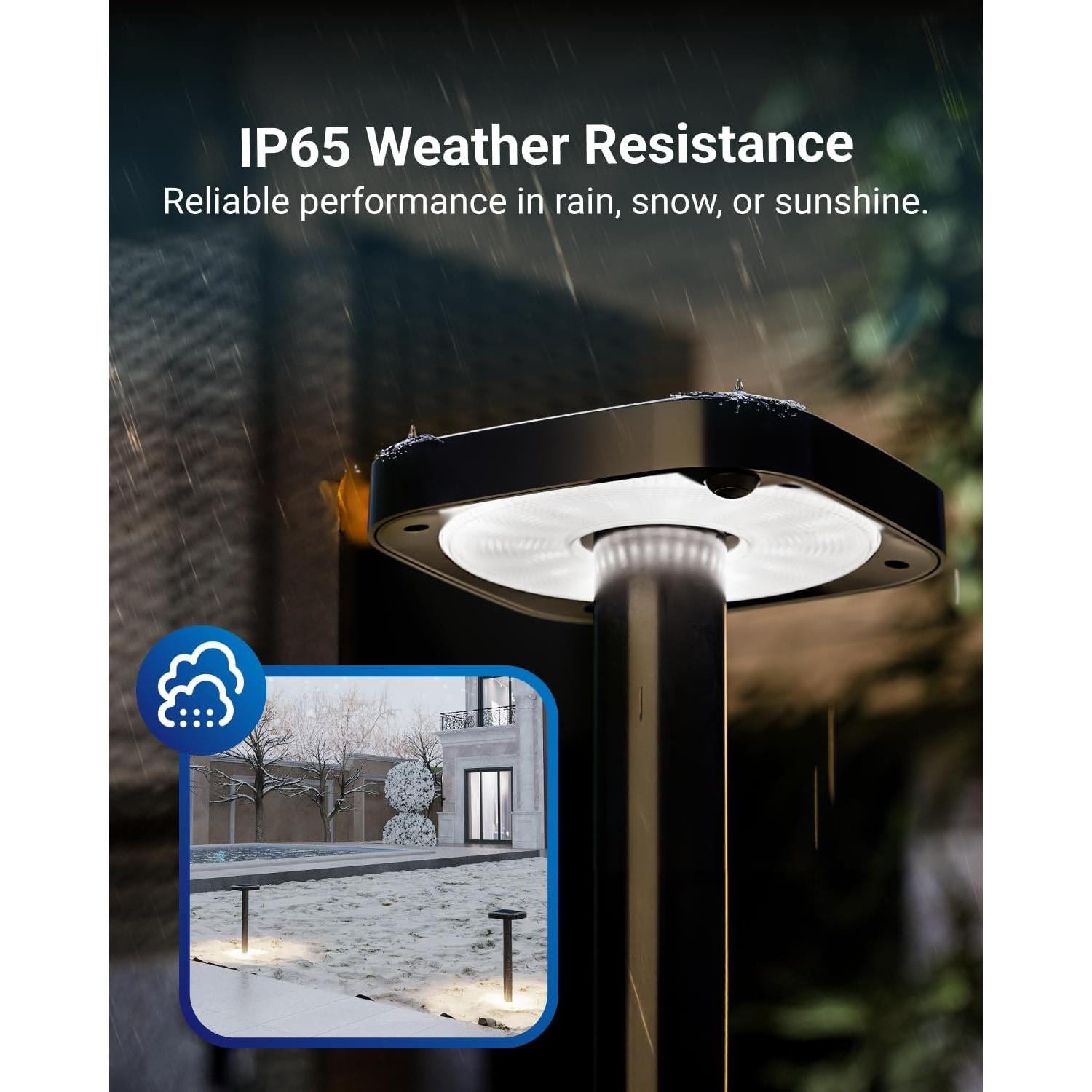 Sunco 6 Luces LED Solares Cuadradas 2W 120 Lúmenes