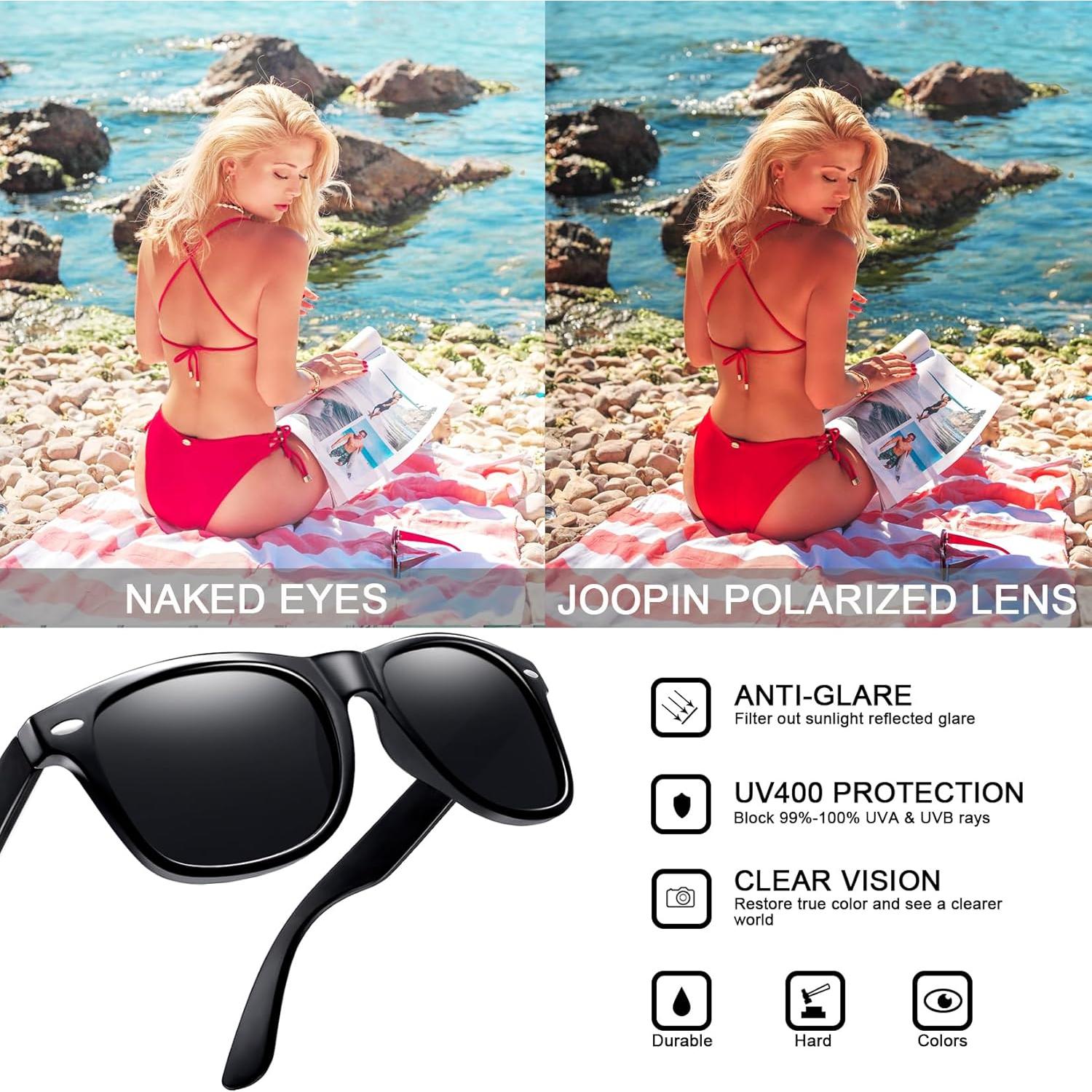 Gafas de sol Joopin cuadradas polarizadas UV400 unisex