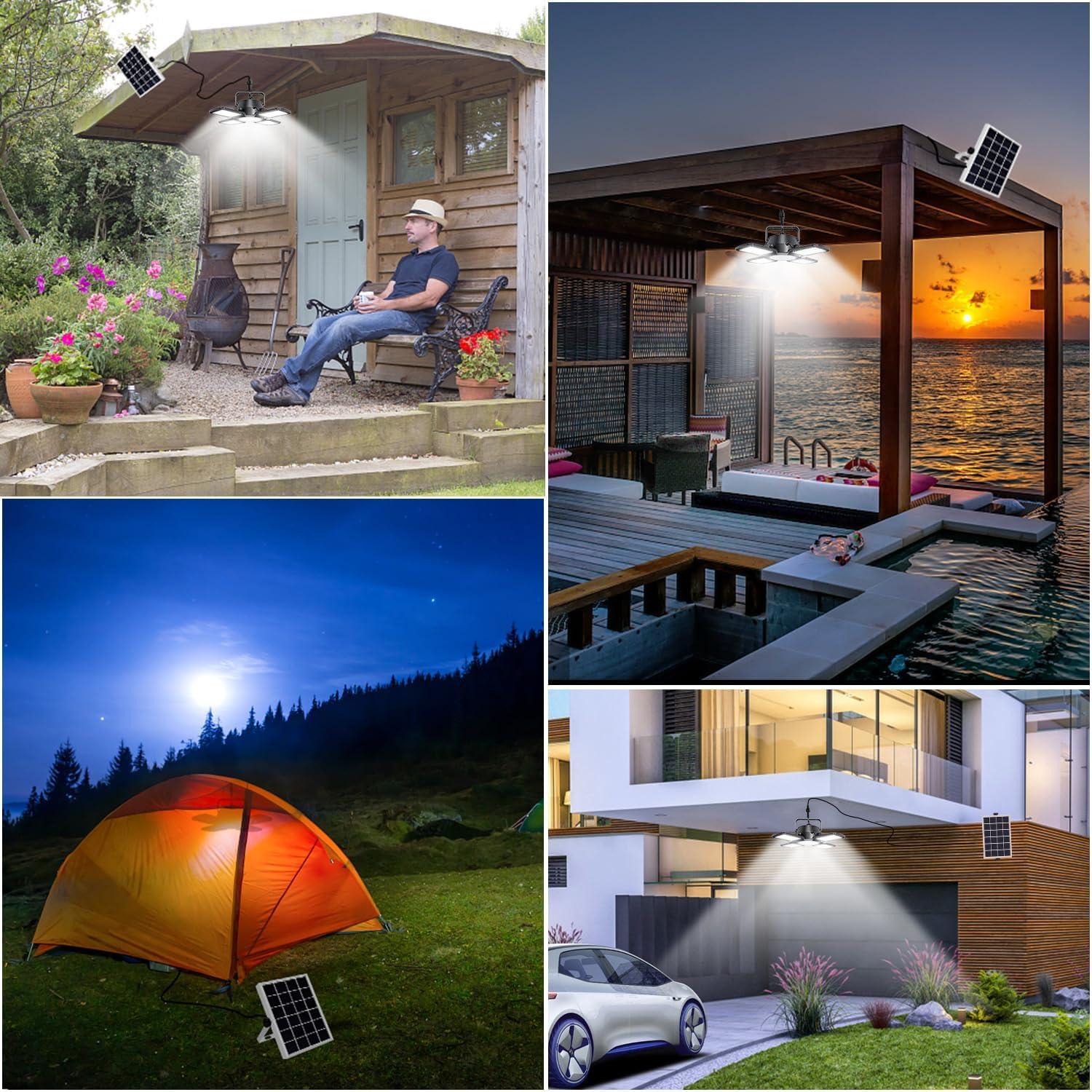 Luz Solar Auzev 176 LED con Control Remoto y Sensor