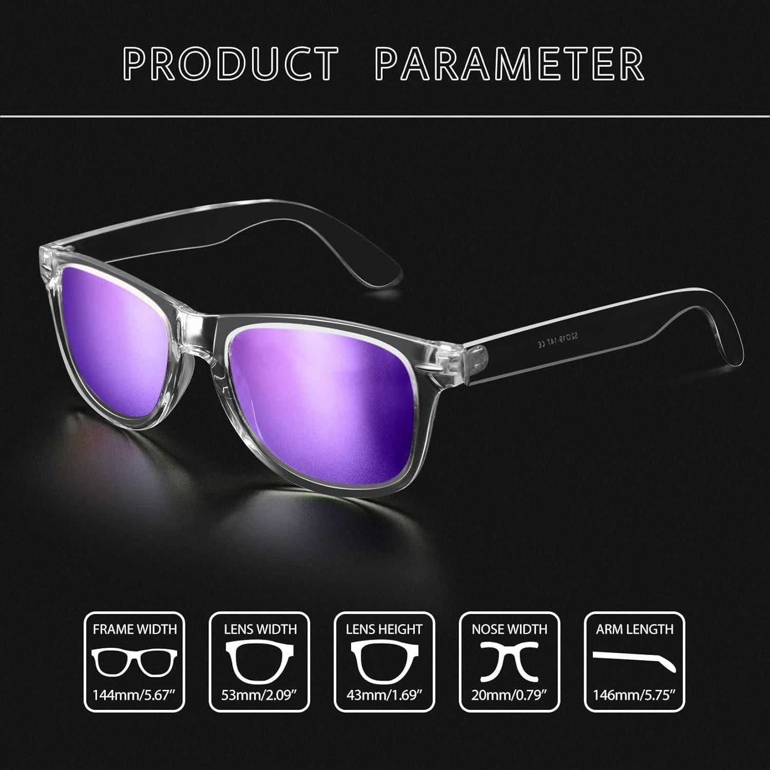 Gafas de sol Joopin cuadradas polarizadas UV400 unisex