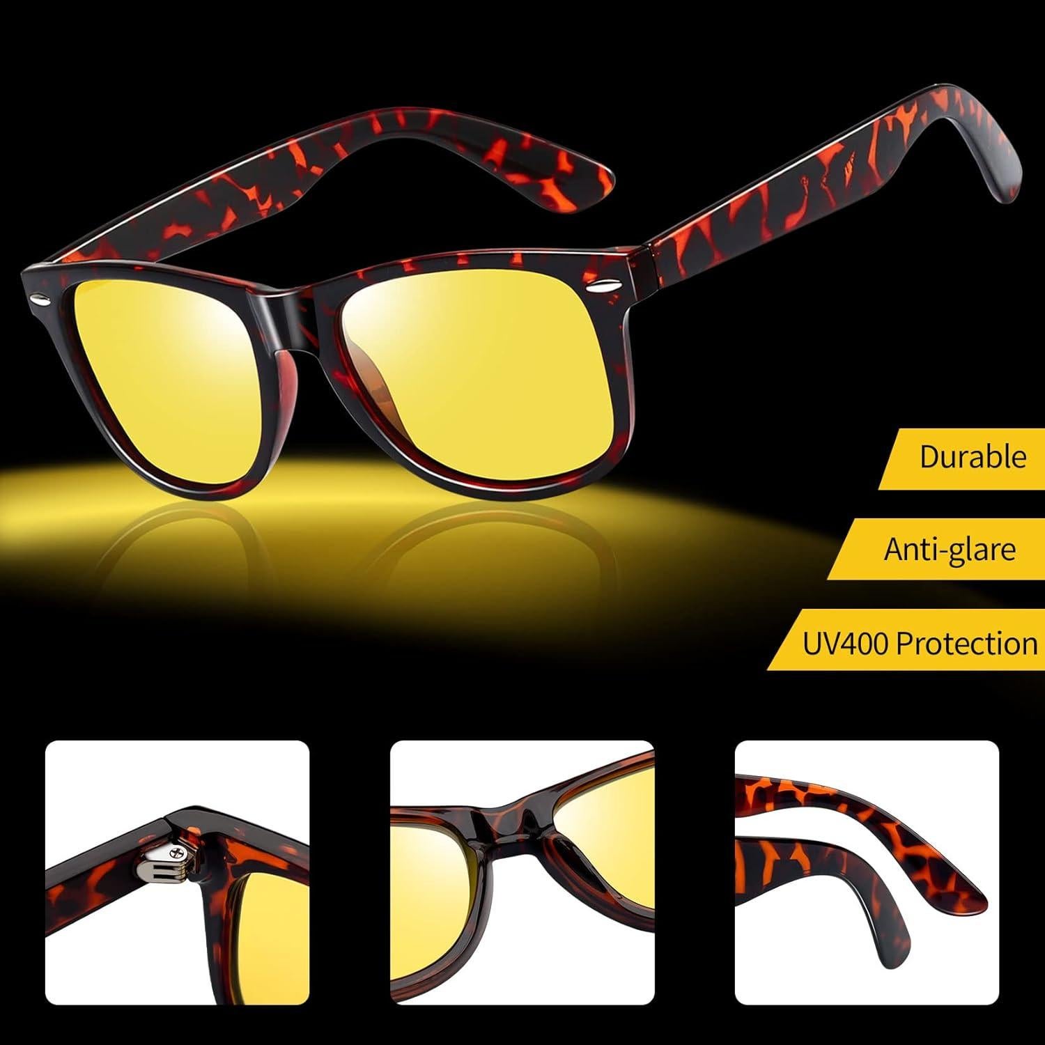 Gafas de sol Joopin cuadradas UV400 unisex diseño moderno